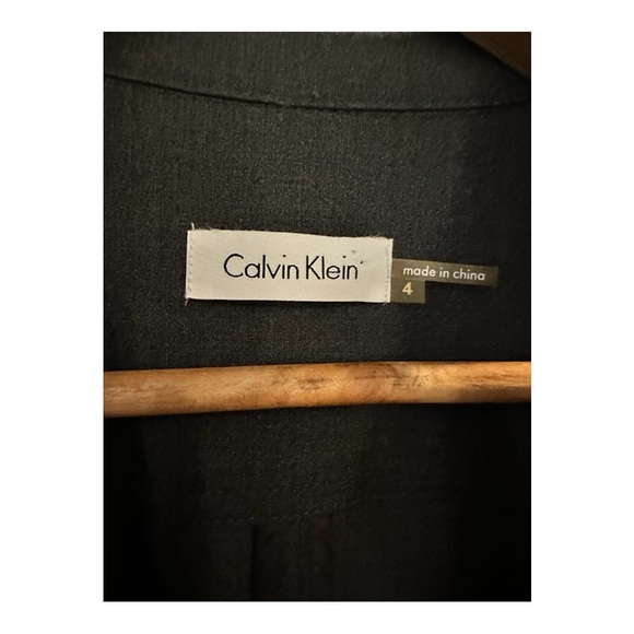 Calvin Klein Women’s Military Utility Dress Charcoal Gray Size 4 - Picture 5 of 6